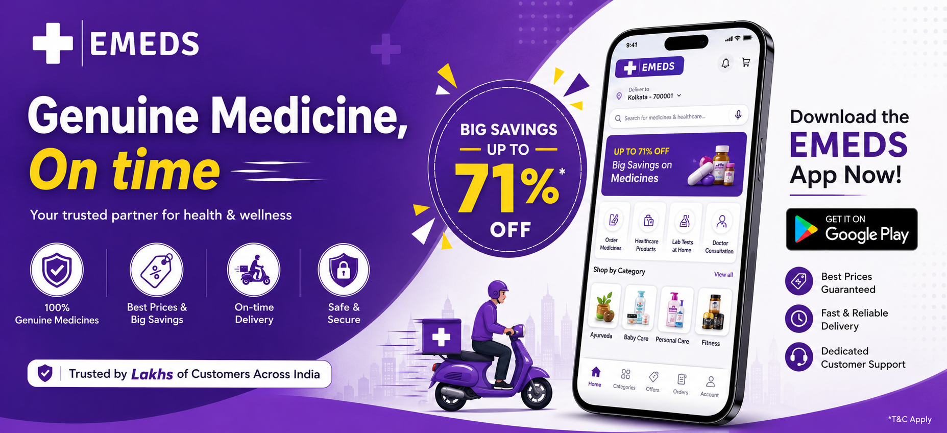emeds app download banner